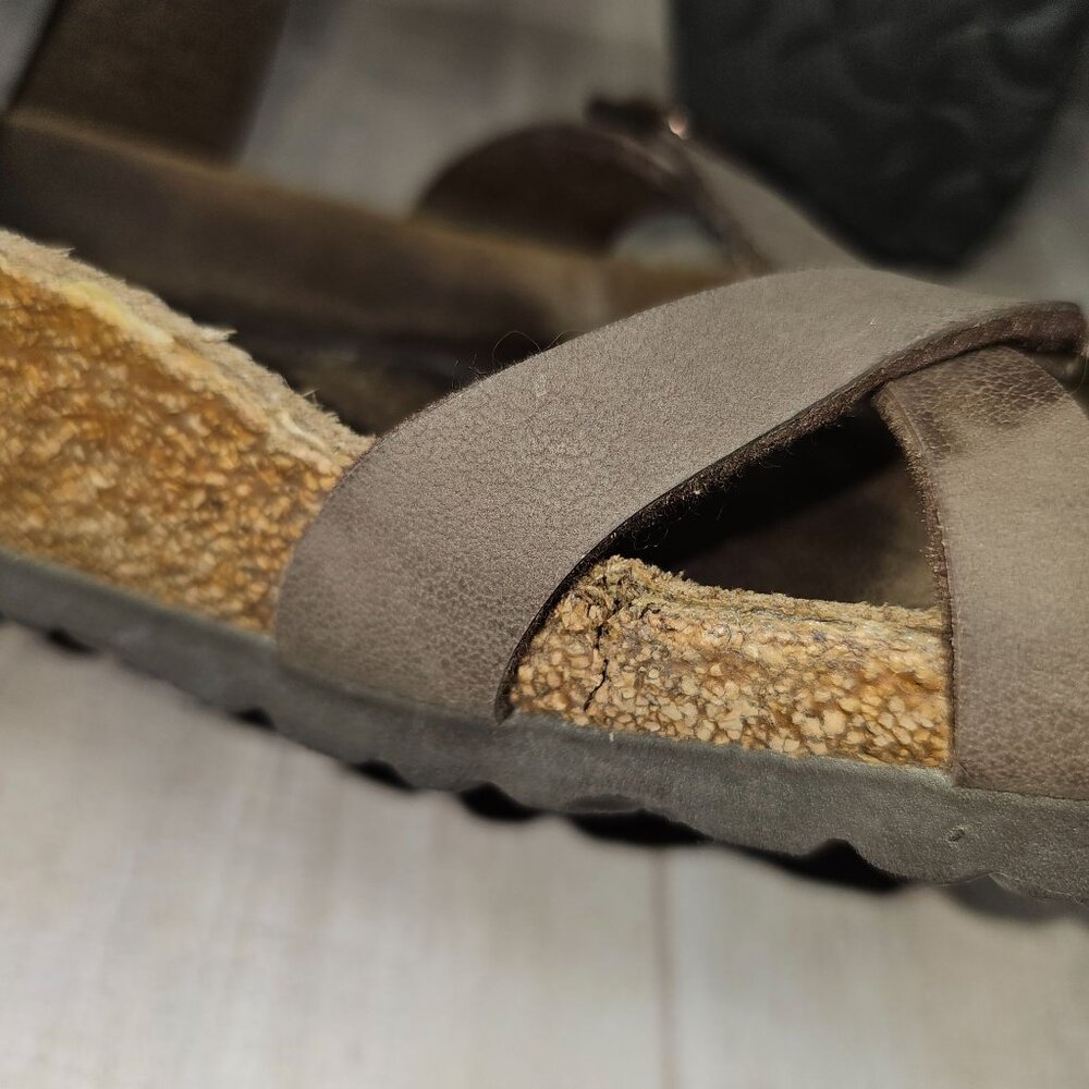 Birkenstock Woman's Size 40 Mayari Sandals Two Adjustable Straps *READ* - Picture 10 of 13
